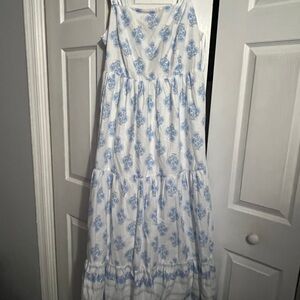 Haute Hippie White and Blue Sundress